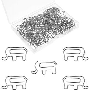 ilephant paperclips ، 60pcs Cute Elephant Paper Paper Clips إشارات مرجعية للحيوانات على شكل مرجعية على شكل مرجعية لطيفة مقاطع ورقة معدنية مضحكة ملحقات المكاتب المضحكة للمراقبة. in Kuwait