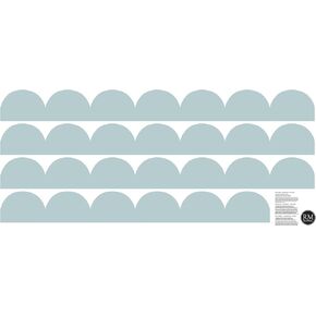 RoomMates Teal Peel and Stick Scallop Border Decal, RMDM5546