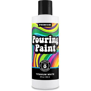 Black Acrylic Pouring Paint, Mars Black, 8oz (236ml) Bottle, for Pour Art and Flow Painting