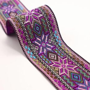 Jacquard Ribbon 5 Yards Embroidered Woven Trim for Sewing DIY Crafts, Clothing Accessories Decoration