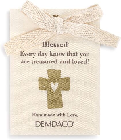 DEMDACO Blessing Mini Giving Bear Brown 8.5 inch Plush Polyester Fabric Stuffed Animal in Saudi Arabia