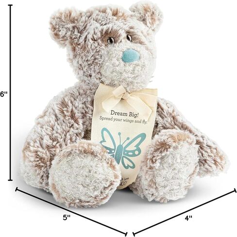 DEMDACO Blessing Mini Giving Bear Brown 8.5 inch Plush Polyester Fabric Stuffed Animal in Kuwait