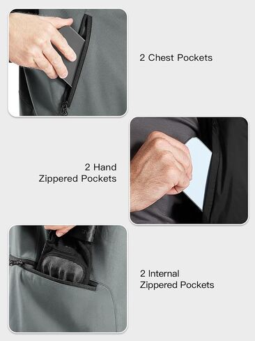 FREE SOLDIER Men's Warm Golf Vest Outerwear Windproof Reversible Puffer Vest Sleeveless Jacket for Casual Hiking Travel in Kuwait