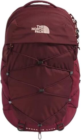 The North Face Women Borealis Luxe Commuter Backpack - PFAS Free ، Sumac/Burnt Coral Metallic ، Size One in Kuwait
