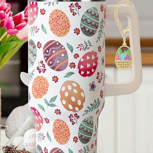 LUOTIVON 4 قطعة إكسسوارات جذابة لعيد الميلاد لكأس ستانلي عيد الميلاد سلسلة المفاتيح مقبض سحر لستانلي بهلوان للنساء in Kuwait