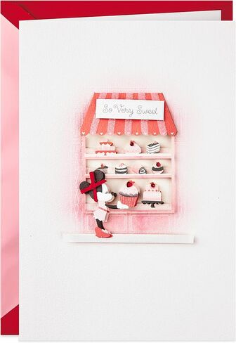 Hallmark Signature Disney Valentine's Day Card (Minnie Mouse Cupcakes) (699VFE1026) in Saudi Arabia