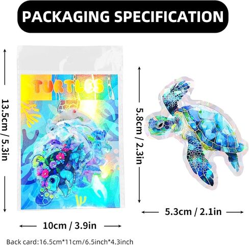 Yoksas 60Pcs Holographic Ocean Life Jellyfish Turtles Stickers - Sea Marine Animal Whales Dolphins Seahorses Stickers for Junk Journal,Scrapbooking Supplies,Planner in Kuwait