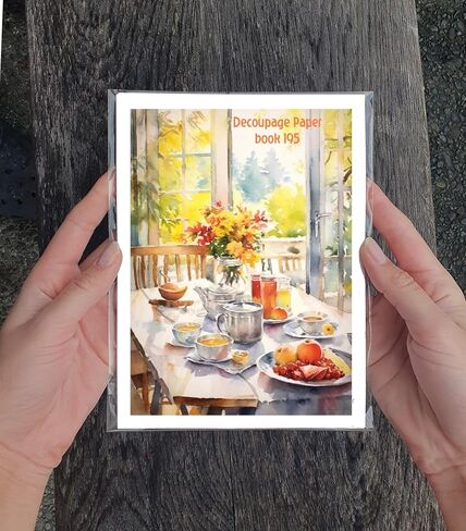 Decoupage Paper Pack (35 Sheets 6 "x8") لوحات ألوان مائية من النبيذ المذهل والعنب Flonz Vintage Illustration بطاقات لتفكيك وحرف اليقظة والسردة in Kuwait