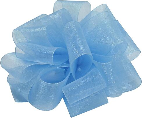 Berwick Offray LLC 978771 Simply Sheer Asiana Ribbon -5/8" W X 25 yd - Blue Mist Ribbon in Kuwait