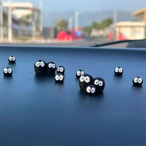 Miniature Black Briquet, Micro Pals Elf, Dollhouse Miniature Briquet Elf, Cute Mini Briquet Figurine, for Fairy Garden, Terrarium, Miniature Garden, or Dollhouse Playground (20PCS) (Black - Single) in Saudi Arabia