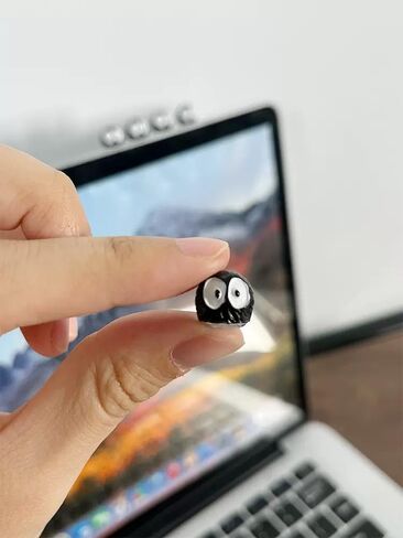 Miniature Black Briquet, Micro Pals Elf, Dollhouse Miniature Briquet Elf, Cute Mini Briquet Figurine, for Fairy Garden, Terrarium, Miniature Garden, or Dollhouse Playground (20PCS) (Black - Single) in Saudi Arabia