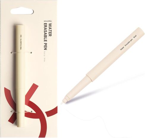 New White Water Erasable Marking Pen for Fabric, Smooth Touch Disappearing Ink Marker, Fabric Embroidery Pen, Water Soluble Tool for Quilting, Sewing, DIY Crafts in Saudi Arabia