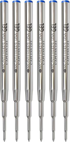 Monteverde USA Capless Gel Rechill لتناسب أقلام Montblanc Point - Medium Point ، Black 2 Count (1Pack) (M432BK) in Kuwait