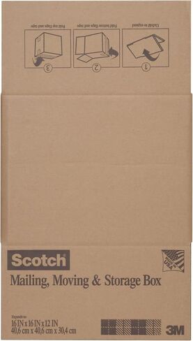 Scotch Moving and Storage Box, 16 in x 16 in x 12 in, 6-Pack in Saudi Arabia