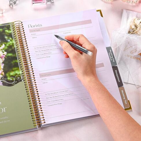 Wedding Planner Book and Organizer for Brides,176 Pages Wedding Planning with Checklists, Stickers, Calendars, Countdown Guide, Engagement Gift Ideas, Creative Design for Couples in Saudi Arabia