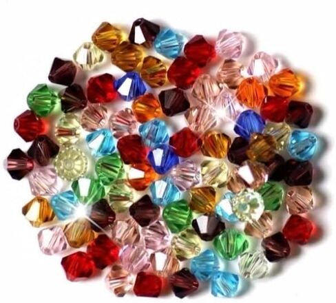 8mm Bicone Crystal Glass Beads Briolette Rondelle Bead for Jewelry Making Assorted 15 Color Faceted Spacer Beads 500pcs in Kuwait