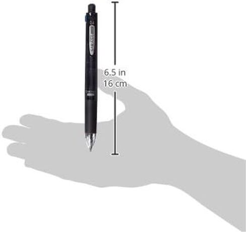 Zebra Multi Function Sarasa 4 Plus S Black/Red/Blue/Green Ink 0.4mm Ballpoint Pen, 0.5mm Mechanical Pencil, Black Body (J4SAS11-BK) in Saudi Arabia
