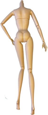 DIY OOAK DOLL BODIES لاستبدالها 12 بوصة دمية أزياء الجسام Supermodel Collector Body Body مفصلية مقبولة دمية تصليح (#4 شوكولاتة داكنة) in Kuwait