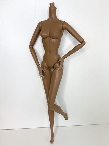 DIY OOAK DOLL BODIES لاستبدالها 12 بوصة دمية أزياء الجسام Supermodel Collector Body Body مفصلية مقبولة دمية تصليح (#4 شوكولاتة داكنة) in Kuwait