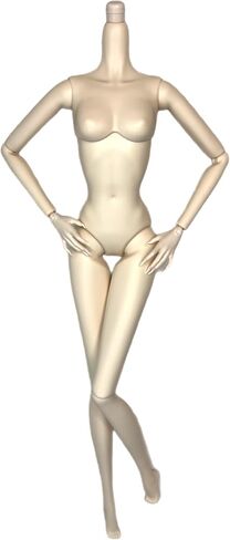 DIY OOAK DOLL BODIES لاستبدالها 12 بوصة دمية أزياء الجسام Supermodel Collector Body Body مفصلية مقبولة دمية تصليح (#4 شوكولاتة داكنة) in Kuwait