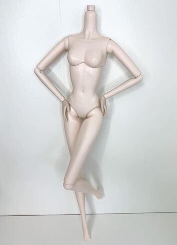 DIY OOAK DOLL BODIES لاستبدالها 12 بوصة دمية أزياء الجسام Supermodel Collector Body Body مفصلية مقبولة دمية تصليح (#4 شوكولاتة داكنة) in Kuwait