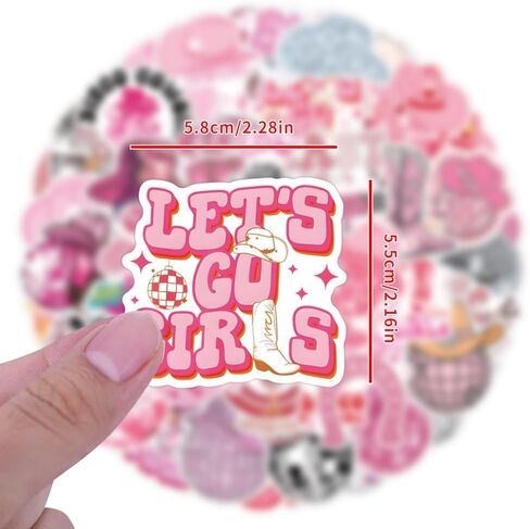 50pcs Cool Neon Stickers, Water Bottle Stickers Waterproof Vinyl Stickers, Stickers for Laptop Skateboard Journal Notesbook Phone Cup Guitar Luggage etc Sticker Pack for Kids Adults Teens in Kuwait