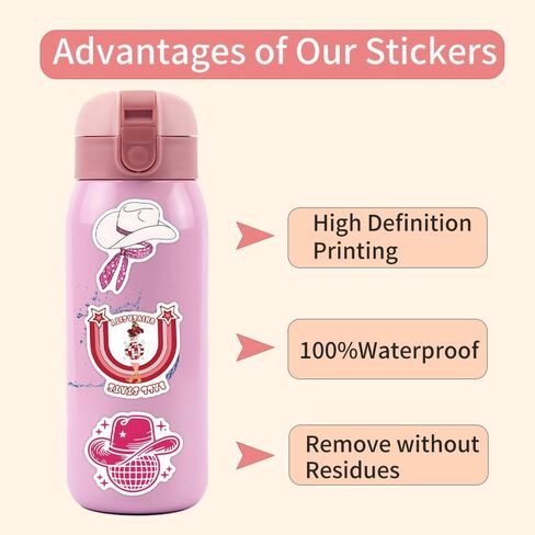 50pcs Cool Neon Stickers, Water Bottle Stickers Waterproof Vinyl Stickers, Stickers for Laptop Skateboard Journal Notesbook Phone Cup Guitar Luggage etc Sticker Pack for Kids Adults Teens in Kuwait