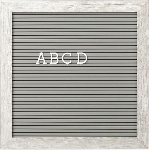 Kate & Milo Letterboard Set, Perfect Message Board for Sharing Back to School Milestones or Baby Announcements, Rustic Nursery, Gray in Saudi Arabia