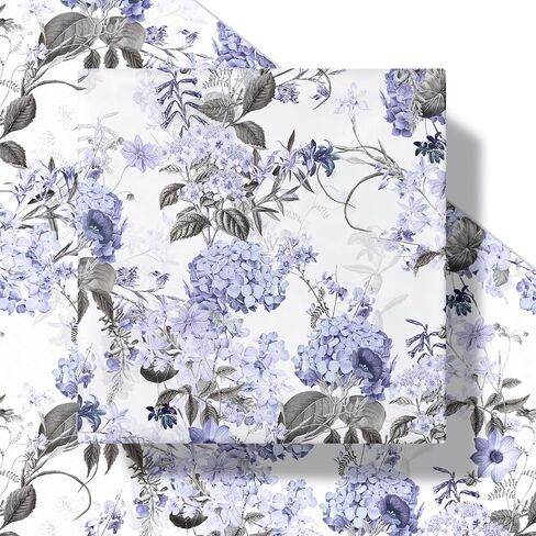 RUSPEPA Floral Wrapping Paper Roll for Women Girls, Mini Roll, Elegant Wild Flower Design Gift Wrap Paper Perfect for Birthdays, Bridal Shower, Spring, Wedding, Mother's Day, 17 Inch x 16.4 Feet in Kuwait