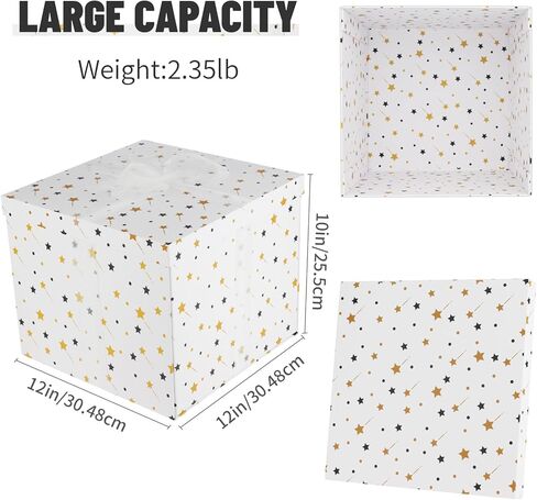 YINUOYOUJIA Large Gift Box 12x12x10Inch,Pink Gift Boxes with Lids for Presents,Cute Box,Birthday Gift Box,Gift Packaging for Valentine's Day,Mother's Day,Christmas,Anniversaries. in Kuwait