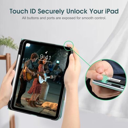 Fintie Folio Case for iPad (A16) 11th Gen 11 in, iPad 10th Generation 10.9" | Multi-Angle Viewing Protective Stand Cover, Built-in Pencil Holder & Storage Pocket, Auto Wake/Sleep, Blossom in Kuwait