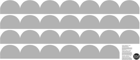 RoomMates Teal Peel and Stick Scallop Border Decal, RMDM5546 in Kuwait