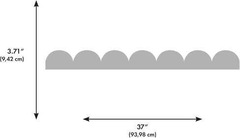 RoomMates Teal Peel and Stick Scallop Border Decal, RMDM5546 in Kuwait