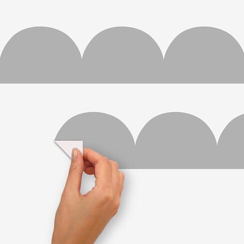 RoomMates Teal Peel and Stick Scallop Border Decal, RMDM5546 in Kuwait