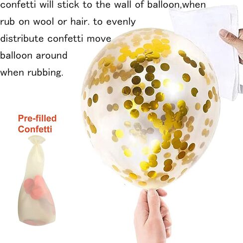 SHUNTAI 100th Birthday Balloons Latex Confetti Balloon Gold and Black 100th Birthday Decorations for Men Women 100 Years Old Anniversary Theme Birthday Party Decor Supplies 15 Pack 12 inch in Kuwait