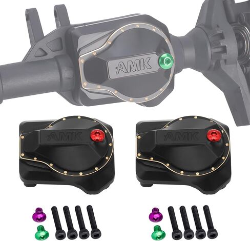 TRX4 Brass Diff Cover, Front and Rear Axle Housing Covers with Oil Fill Hole for 1/10 RC Crawler Car TRX4 Upgrade Parts (2 Pcs) in Saudi Arabia