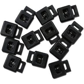 Strapworks Plastic Spring Cord Locks for Drawstrings, Paracord, Toggle Stopper Adjuster