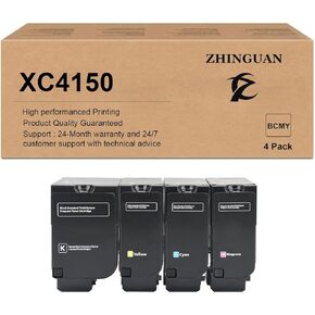 Remanufactured 24B6720 24B6717 24B6718 24B6719 High Yield Toner Cartridge Works for Lexmark XC4140 XC4150 XC4143 XC4153 Printers (4-Pack)