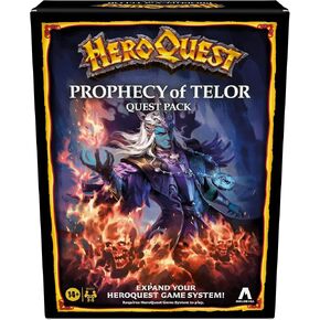 Avalon Hill HeroQuest Prophecy of Telor Quest Pack, Requires HeroQuest Game System to Play, Dungeon Crawler Games, Ages 14+, 2-5 Players, Strategy Games