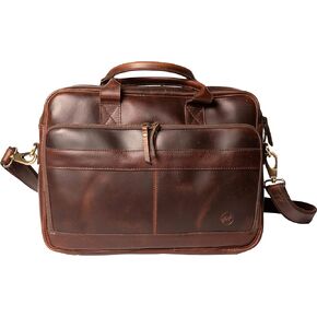 Handmade Full Grain Leather Messenger Bag with Strap |Laptop Bag, Briefcase & Messenger Satchel Bag by Northridge Leather (Tan)