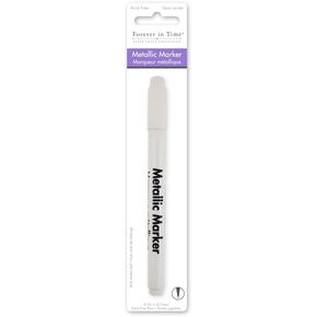 Multicraft Imports SW462C Metallic Permanent Marker Extra Fine Point, 7mm, White