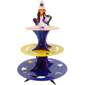 Kalefo Mermaid Cake Stand 3 Tier Mermaid Party Supplies Cupcake Stand Custer Mermaid Decortions for Mermaid Theme Party Baby Shower Party Supplies (Mermaid)