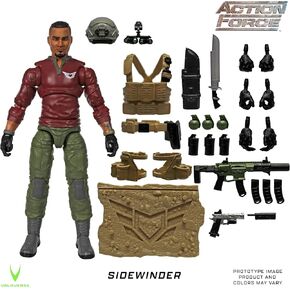 Action Force Valaverse Series 5 Sidewinder Premium 6-Inch Scale Action Figure with Multiple Accessories