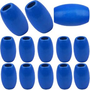 Wooden Oval Beads, 30 Pcs - Colorful, Large Hole, Tube & Barrel Shapes - DIY Bracelet & Necklace Craft