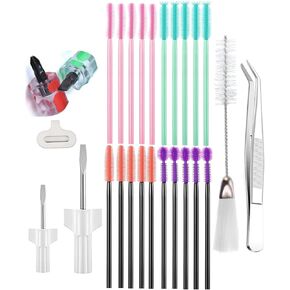 27 Pieces Sewing Machine Cleaning Kit Include Sewing Machine Repair Tools with Tweezers Double Headed Brush Screwdriver for Repair and Cleaning Sewing Machine