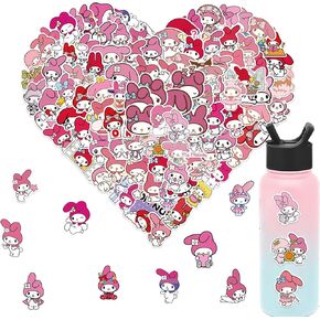 My Cute Sanrio Stickers, 24 Sheets Make Your Own Stickers for Kids Teens Adults Waterproof Vinyl Decals Make a Face DIY Stickers for Water Bottles Scrapbook Laptop