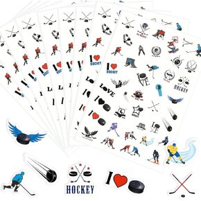 984PCS Hockey Themed Paper Stickers，Sports/Hockey Party Favors Decorations Supplies Goodie Bag Stuffers Favors Prize Motivational Sticker