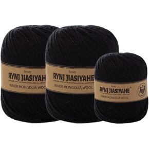 Wool Yarn - 100% Wool, 250g/8.8oz, 4 Medium(2mm) Warm & Soft Yarn for Hand Knitting & Crocheting