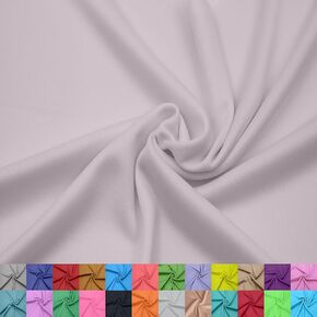 Stylish FABRIC 60" Wide 100% Polyester Interlock Lining by The Yard– Lightweight Knit Fabric for Apparel, Draperies, School Projects, Party Decorations, Clothing and DIY, Ivory 10 Yards