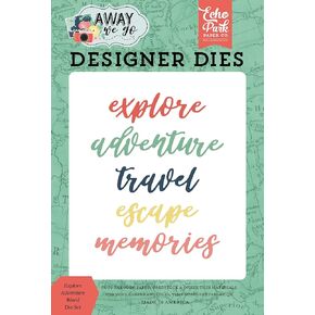 Echo Park Paper Co. Explore Adventure Word Die Set